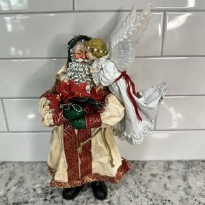 Possible Dreams Clothique VTG 1992 "AN ANGEL'S KISS" Christmas Santa Paper Mache